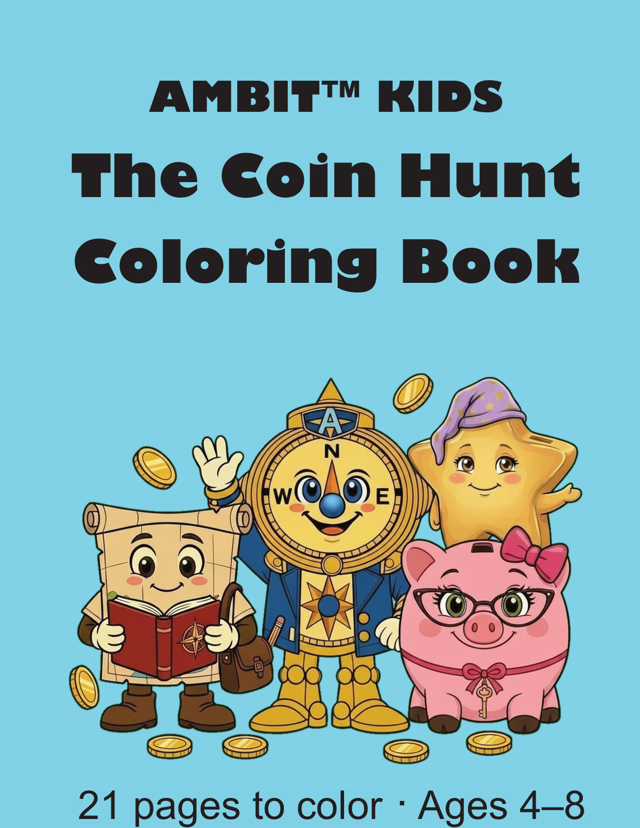 Cover of The Coin Hunt Coloring Book